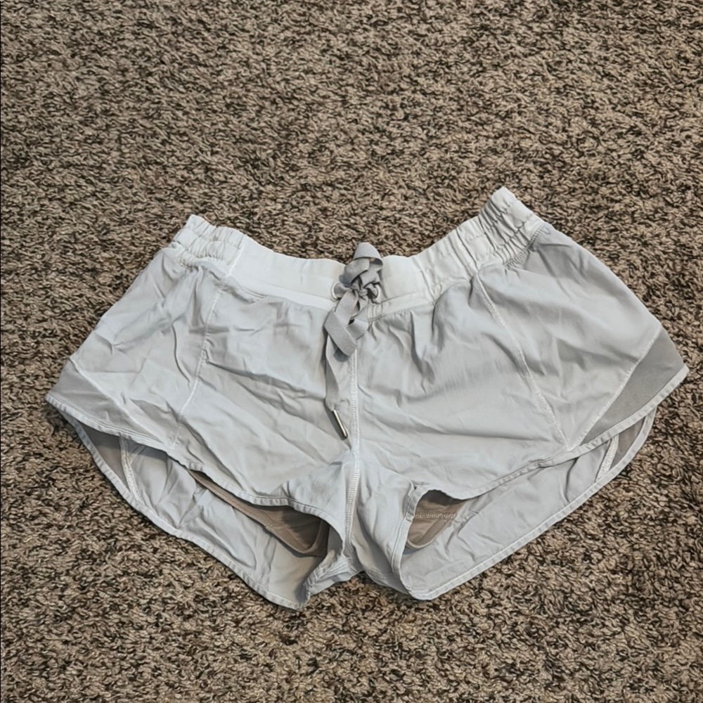 Lululemon White Athletic Shorts